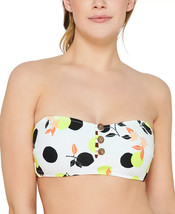Bandeau Bikini Swim Top White Citrus Fruit Juniors Medium HULA HONEY $19 - NWT - £7.02 GBP