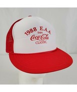 Vintage Coca Cola Snapback Trucker Hat 1988 EAA  Oshkosh Experimental Ai... - £25.01 GBP
