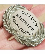 Obsolete vintage deputy sheriff Marion Co., Ohio police law badge metal pin - $2,756.10 MXN