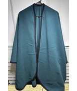 VTG England Exclusive Wool &amp; Cashmere Cloak Cape Woven Trim Blue Costume... - $1,473.46 MXN