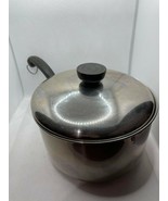 Vintage Farberware 3 QT Sauce Pan Pot Stainless Steel Aluminum Clad with... - $28.70