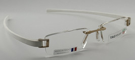 Authentic Tag Heuer Rimless TH 7101 France Frame White/ Gold Eyewear Eyeglasses - £460.14 GBP