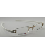Authentic Tag Heuer Rimless TH 7101 France Frame White/ Gold Eyewear Eye... - £454.16 GBP