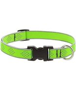 Lupine Reflective Dog Collar 3/4&quot; Wide Green Diamond Adjusts from 13&quot; to... - €22,85 EUR