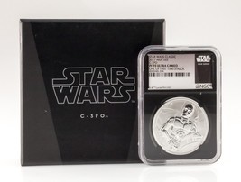 2017 Niue S$2 Star Wars Classic C-3PO PF70 Ultra Cameo First 1500 w/ Box and CoA - £158.26 GBP