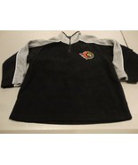 Vtg Sewn Mighty Mac Ottawa Senators NHL Hockey 1/4 zip Fleece Jacket Kid... - $22.34