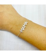 925 Sterling Silver &quot;Mama&quot; Bracelet.  Gift for her. Mom Gift. Fine Jewel... - £25.55 GBP