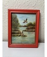Small Framed Print “Flying Ducks” Frm Original Painted By Mouth Artist R... - €19,69 EUR