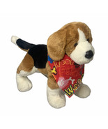 Douglas Cuddle Toy Stuffed Plush Beagle Puppy Dog with Bandana 14&quot; Long - $418.22 MXN