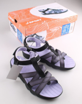 Jsport Kaia Mujer SPORTS Sandalia Correas Ajustables Negro/Morado Talla 7 - $19.96