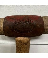 Vintage NOS Chicago Rawhide C/R No. 2 Leather Mallet Split Head Hammer USA  - $637.00 MXN