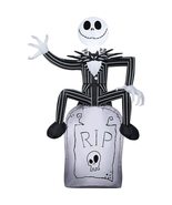 Gemmy Airblown Inflatable Jack Skellington on Tombstone Disney, 3.5 ft T... - €52,68 EUR+