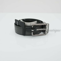 NWT Michael Kors Men&#39;s Cut to Size Reversible Dress Belt Leather Grey Bl... - £31.93 GBP