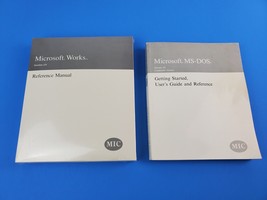 Microsoft Works - Version 2.0 Reference Manual Sealed &amp; MS-DOS ver. 5.0 Guide - £22.15 GBP