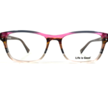 Life Is Good Eyeglasses Frames Spread Good Vibes Brown Clear Pink Gray 4... - $59.39