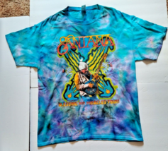 Santana Blessings And Miracles Tour 2022 T Shirt Mens Size Large L Tie Dye Tee - £25.84 GBP