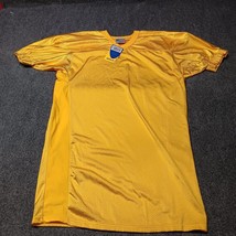 Champro Sports Blank Nylon Football Jersey Adult Medium Yellow Mesh Shor... - $27.77