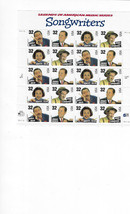 US Stamps Sheet/Postage Sct #3103a Songwriters MNH F-VF OG  FV $6.40 - £5.40 GBP