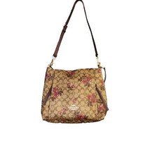 COACH Marlon Hobo Victorian Floral Crossbody Bag 2 Straps Pink Flowers Purse NEW - $222.75