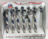 New Forever Collectibles NFL St Louis Rams 6 Pack Candy Cane Ornaments - $11.63