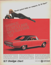 Vintage 1967 Dodge Dart Dodge Rebellion Operation &#39;67 Print Advertisement - £5.10 GBP