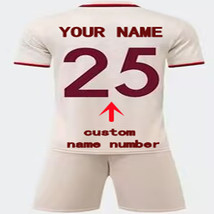 Custom Soccer Bayern Munich Jersey suit Men Kid Any Name Number 2425 Youth cream - £37.27 GBP