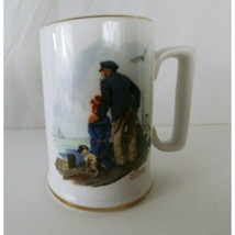 1985 Norman Rockwell Museum Cup Mug LOOKING OUT TO SEA - $5.49
