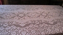 &quot;&quot;White Lace - Traditional Design - Tablecloth&quot;&quot; - X-LONG - 68 X 110 - £11.96 GBP