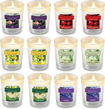 Pack of 12 Strong Scented Candles Gift Set with 6 Fragrances for Home and Women - £22.10 GBP