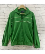 Vintage Billabong Mens Sz M Track Jacket Green Full Zip With Pockets - £38.83 GBP