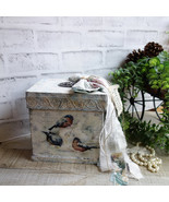 Shabby Chic Storage Box Romantic Keepsake Box Handmade Fancy Dresser Box... - $1,311.51 MXN