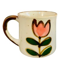 VTG Japanese Tulip Print Coffee Mug 8 OZ - £11.66 GBP