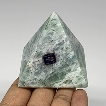 216.3g, 2.3&quot;x2.4&quot; Natural Green Fluorite Pyramid Crystal Gemstone @Mexico, B1861 - £17.90 GBP