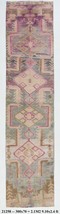 2x10 Persian Vintage Runner Rug, Narrow Vintage Pink &amp; Brown ,Narrow Hallway Kit - £278.17 GBP