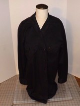 Dickies Authentic Workwear Service Shirt Black Size Medium Unisex Long S... - $9.99