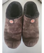 Merrell Womens Sz 8 Primo Chill Slide Chocolate Brown Suede Faux Fur Lin... - $35.63