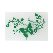 Butterfly Flower stem background embossing folder/Embossed Folder for card - £3.43 GBP
