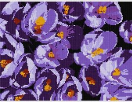 Pepita Needlepoint Canvas: Saffron Crocus, 13&quot; x 10&quot; - £80.12 GBP+