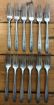 Set Lot 12 Vtg Antique Oneida Silverplate Sane Community Plate Forks - £781.06 GBP