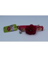 Whisker City - Cat Collar - 8-12 IN - Pink Flower Design - £5.34 GBP