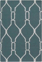 Hendon Modern Peacock Green Area Rug Stain Resistant Kid and Pet Friendl... - $1,024.48 MXN+