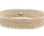 Tiffany &amp; co &quot;somerset mesh&quot; Women&#39;s Bracelet .925 Silver 399258 - £323.97 GBP