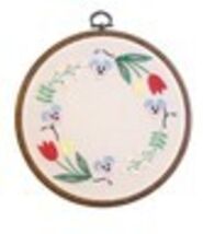 Olympus Garden Party French Embroidery Kit Botanical Wreath Tulip GP-K14 - $47.71