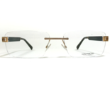 Gold &amp; Wood Eyeglasses Frames COSMOS 06 A06 Black Brown gold Rectangle 5... - $607.36