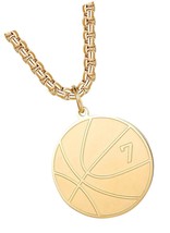 Basketball Number Necklace for Boys Gold Stainless - £32.28 GBP