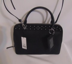 Calvin Klein Black  Susan Studded Satchel SUN471 - $83.61