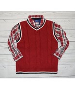 LOT Boys 4T CHILDRENS PLACE Sweater Vest LEGENDS Button Plaid Dress Shir... - £9.47 GBP