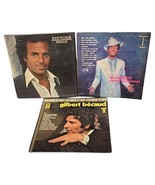 Lot of 3 Vinyl Records - Various Music Styles: G. Bécaud, Julio Iglesias... - $135.13 CAD