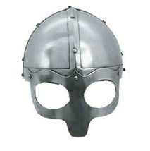 Viking Mask Deluxe Helmet, Medieval Reproduction Helmets With Liner &amp; Chin Strap - £65.14 GBP