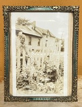 Antique 4&quot;x3&quot; 1900s 1910s Guilloche Picture Frame Victorian STYLE Bronze Brass E - $89.99